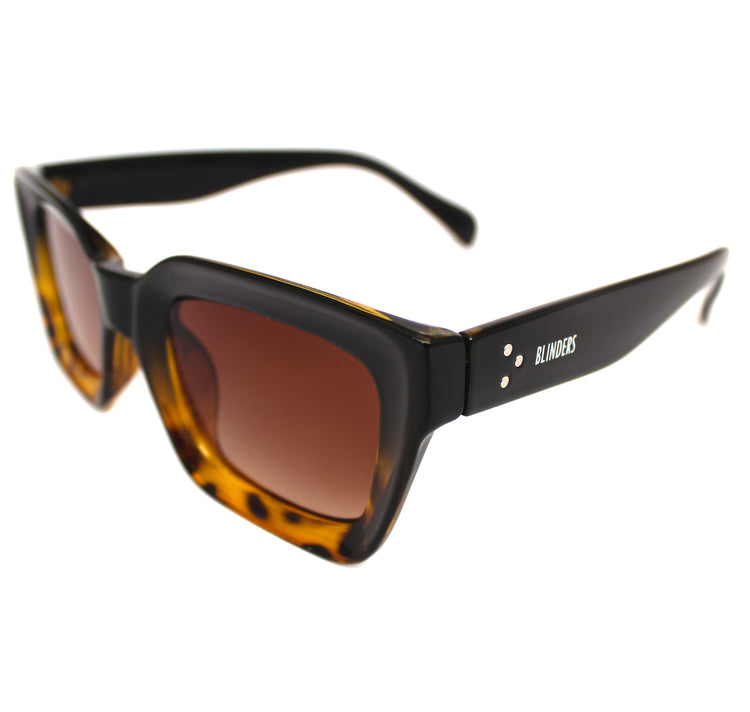 Lentes de sol rectangulares unisex marrones Dark Print Lloyd - Blinders Online Store