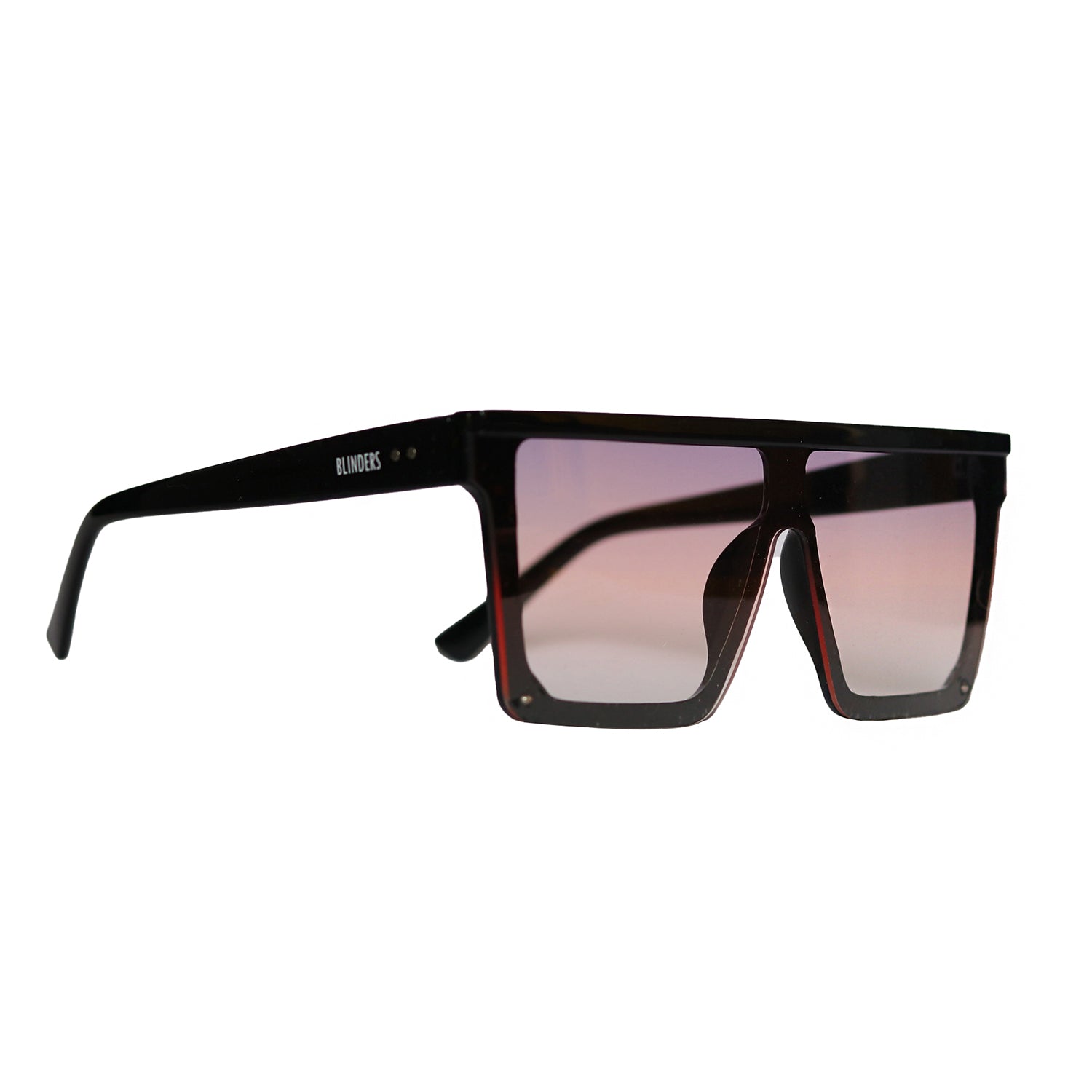 Lentes de sol cuadrados unisex rojos claros Red Light Nuke │ Blinders Online Store