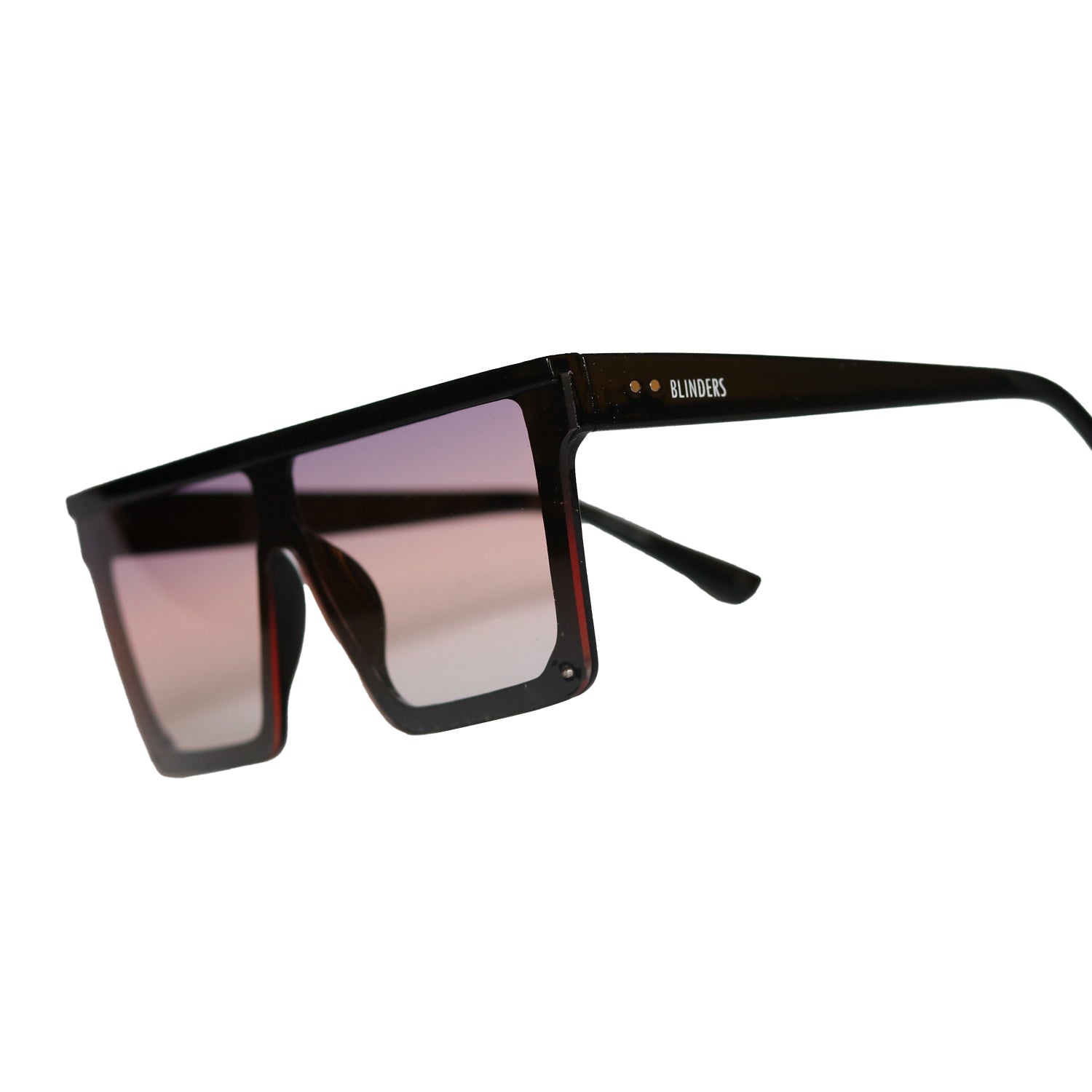 Lentes de sol cuadrados unisex rojos claros Red Light Nuke │ Blinders Online Store