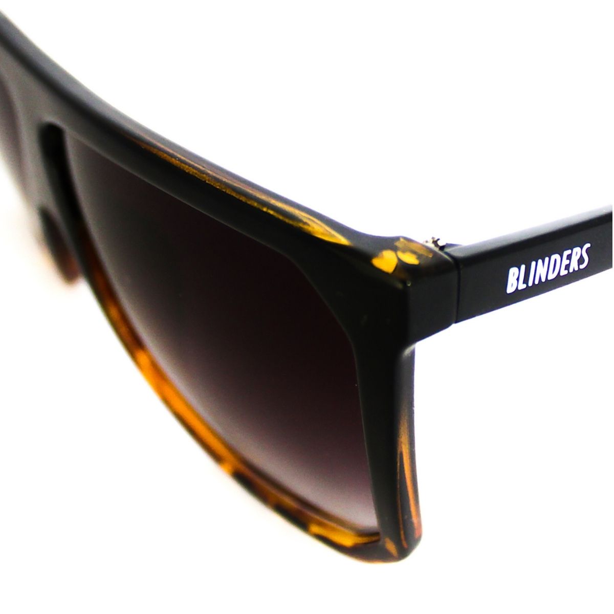 Lentes de sol ovalados grandes negros Black Print Monaco - Blinders Online Store