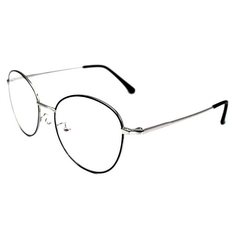 Lentes negros circulares sales