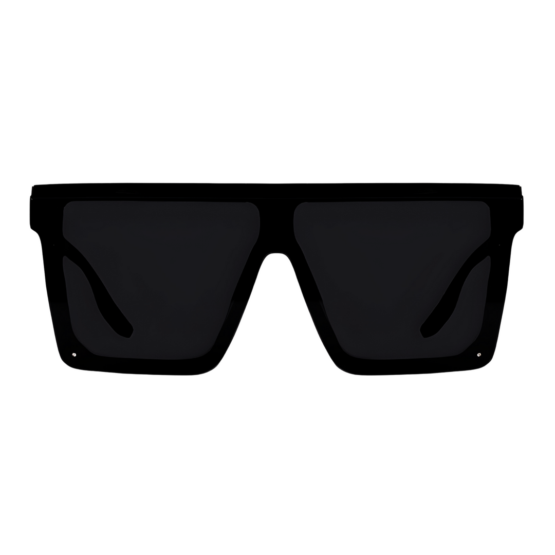 Lentes de sol negros cuadrados black nuke frontal blinders