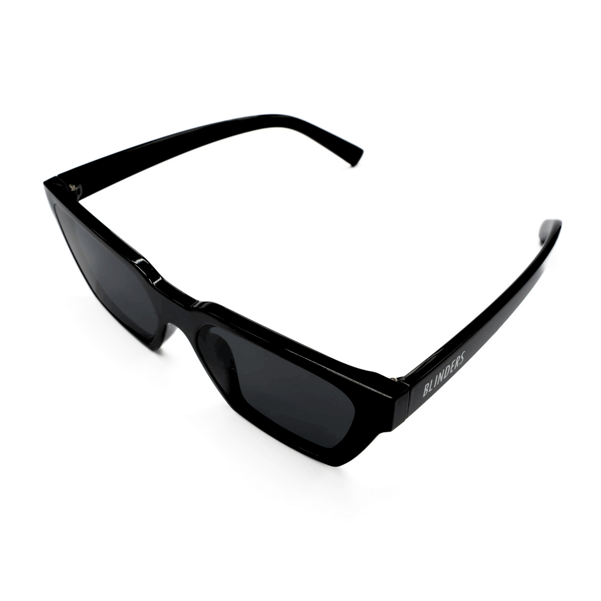 Lentes de sol Blinders Black Travis con marco negro y lentes negros, estilo unisex UV400