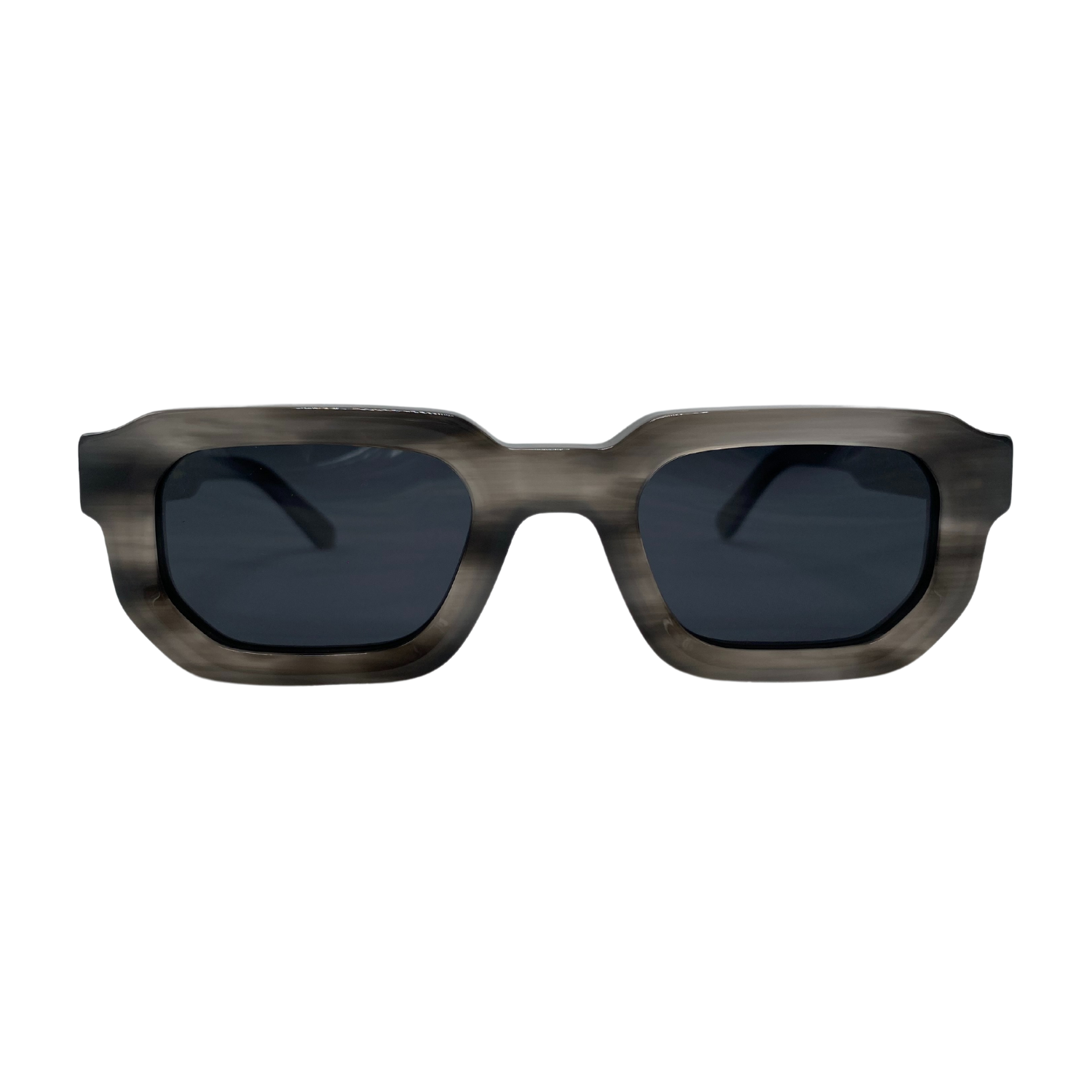 Lentes de sol Blinders modelo Black Chris con marco negro rectangular y lentes negros, estilo urbano unisex, protección UV400.