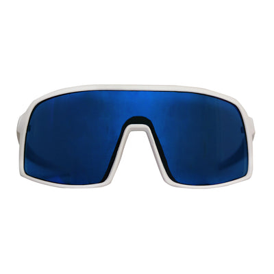 Lentes de sol rectangulares grandes unisex blancos Snow Cyclone - Blinders Online Store