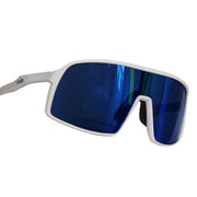 Lentes de sol rectangulares grandes unisex blancos Snow Cyclone - Blinders Online Store