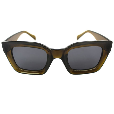 Lentes de sol rectangulares unisex verde olivo Olive Lloyd - Blinders Online Store