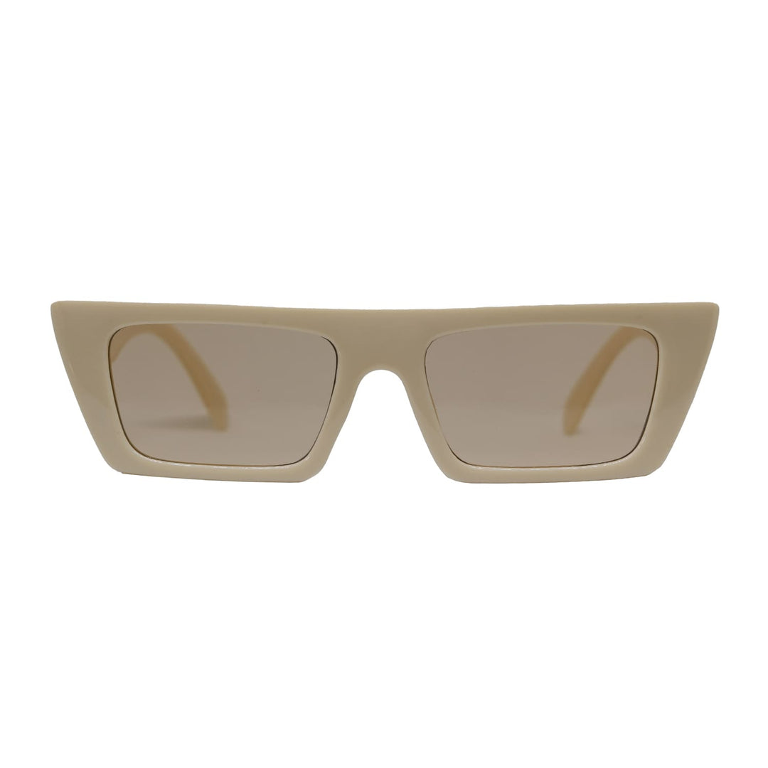 Lentes de sol rectangulares unisex blanco Bone Ibiza │ Blinders Online Store