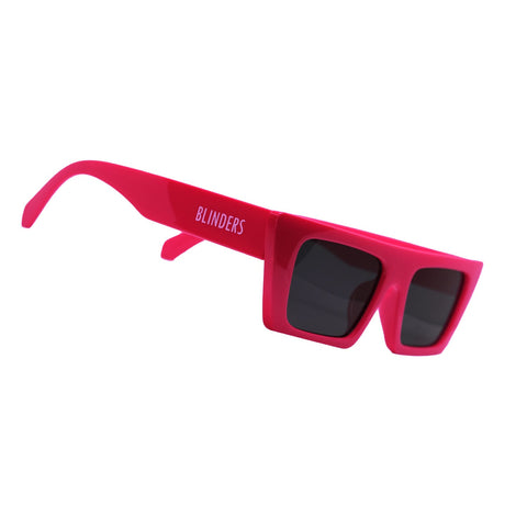 Lentes de sol rectangulares unisex rosado Coral Ibiza │ Blinders Online Store