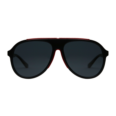 Lentes de sol ovalados unisex negros grandes Volcano Diamond - Blinders Online Store