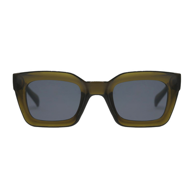 Lentes de sol rectangulares unisex verde olivo Olive Lloyd - Blinders Online Store