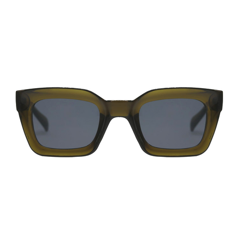 Lentes de sol rectangulares unisex verde olivo Olive Lloyd - Blinders Online Store