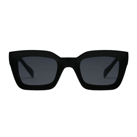 Lentes de sol rectangulares unisex negro mate Black Lloyd - Blinders Online Store
