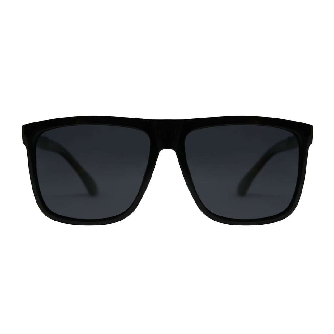 Lentes de sol rectangulares clásicos unisex negros Black Walker - Blinders Online Store