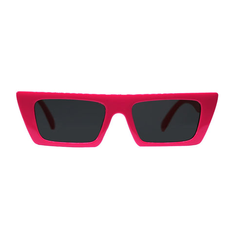 Lentes de sol rectangulares unisex rosado Coral Ibiza │ Blinders Online Store