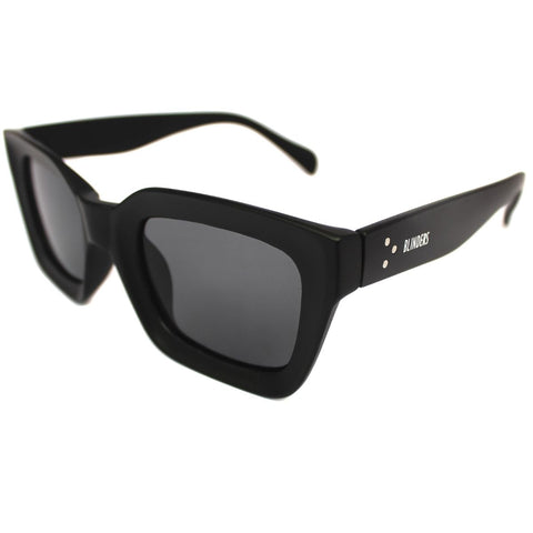 Lentes de sol rectangulares unisex negro mate Black Lloyd - Blinders Online Store