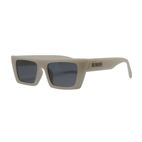 Lentes de sol rectangulares unisex blanco smoke Ibiza │ Blinders Online Store