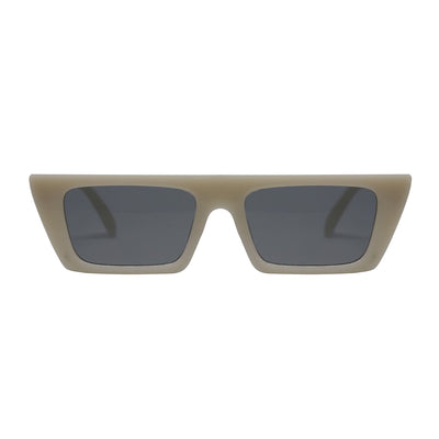 Lentes de sol rectangulares unisex blanco smoke Ibiza │ Blinders Online Store