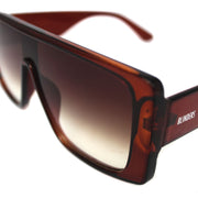 Lentes de sol rectangulares marrones grandes Brown Trooper - Blinders Online Store