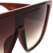 Lentes de sol rectangulares marrones grandes Brown Trooper - Blinders Online Store