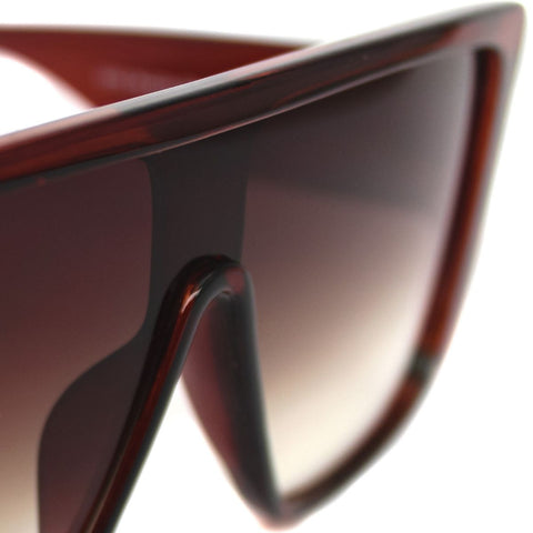 Lentes de sol rectangulares marrones grandes Brown Trooper - Blinders Online Store
