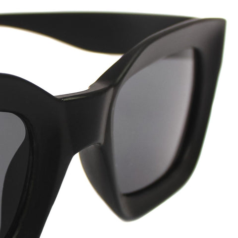 Lentes de sol rectangulares unisex negro mate Black Lloyd - Blinders Online Store