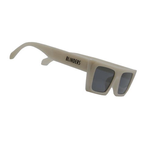 Lentes de sol rectangulares unisex blanco smoke Ibiza │ Blinders Online Store