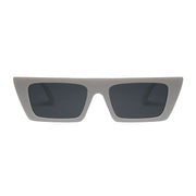Lentes de sol rectangulares unisex blanco white Ibiza │ Blinders Online Store