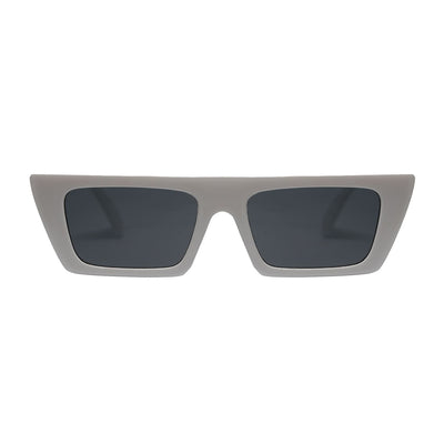 Lentes de sol rectangulares unisex blanco white Ibiza │ Blinders Online Store