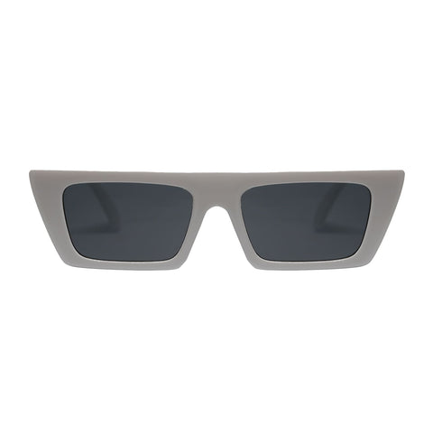 Lentes de sol rectangulares unisex blanco white Ibiza │ Blinders Online Store