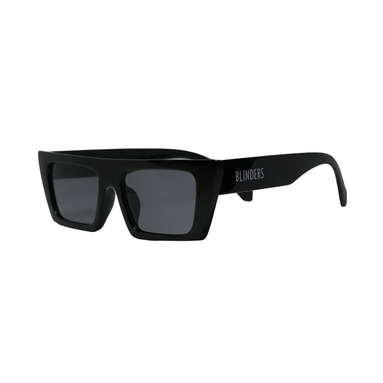 Lentes de sol rectangulares unisex negros Black Ibiza │ Blinders Online Store