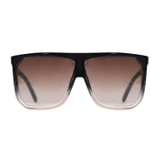 Lentes de sol ovalados marrones oscuros en degradé grandes Black Air Monaco │ Blinders Online Store