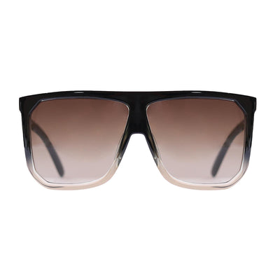 Lentes de sol ovalados marrones oscuros en degradé grandes Black Air Monaco │ Blinders Online Store