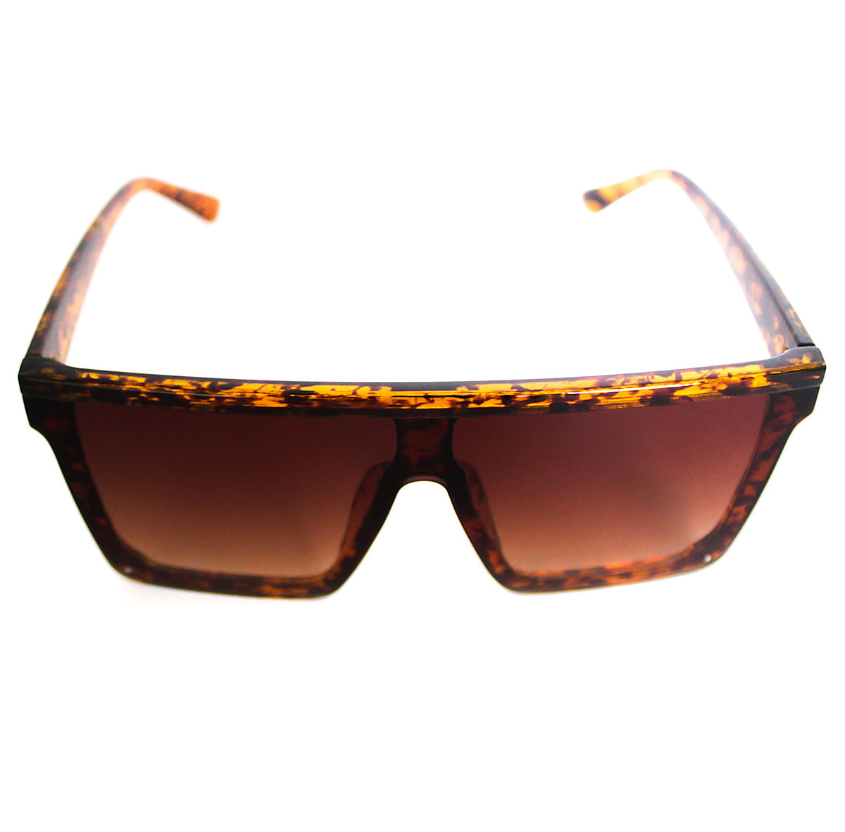 Lentes de sol cuadrados marrones grandes Carey Nuke - Blinders Online Store