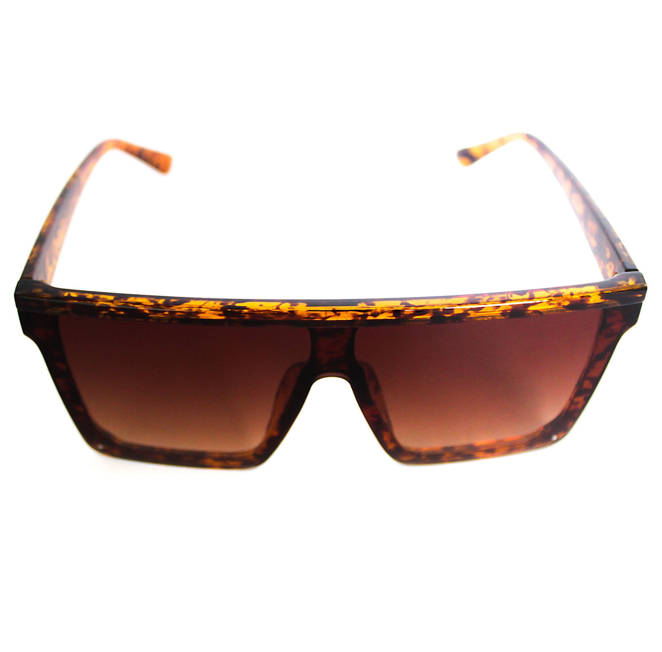 Lentes de sol cuadrados marrones grandes Carey Nuke - Blinders Online Store