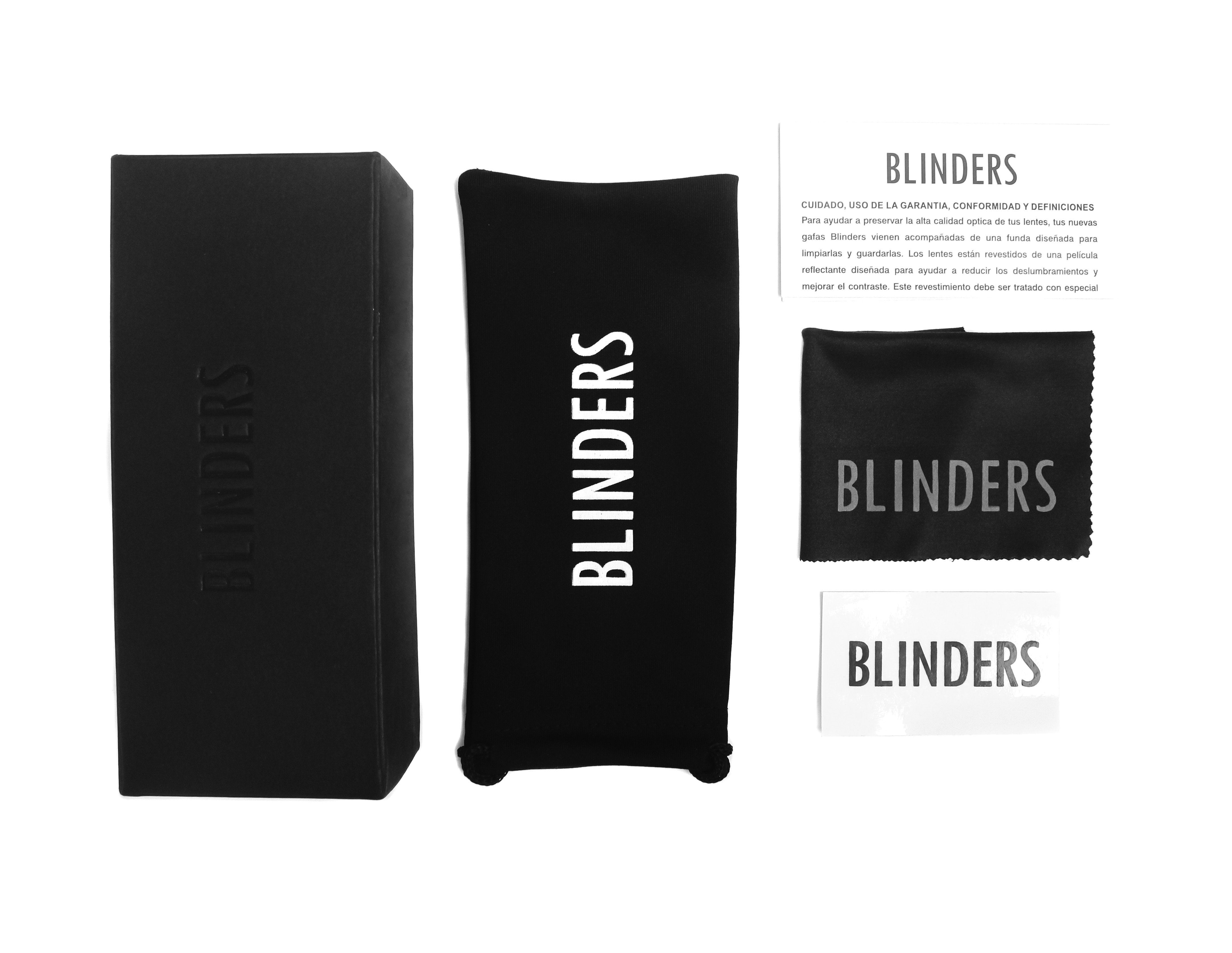 Funda y empaque para lentes de sol – Blinders