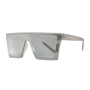 Lentes de sol cuadrados plateados reflectivos grandes Glass Nuke - Blinders Online Store