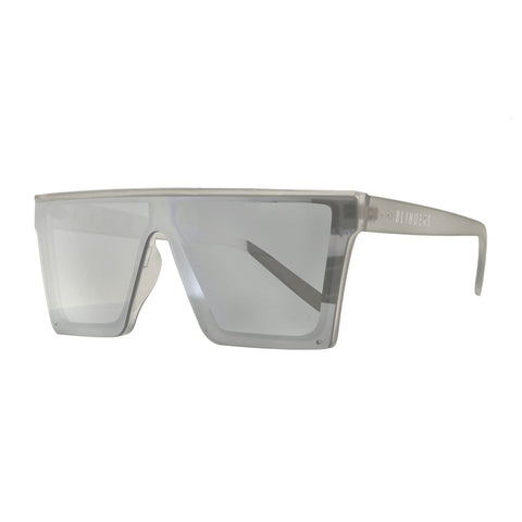 Lentes de sol cuadrados plateados reflectivos grandes Glass Nuke - Blinders Online Store