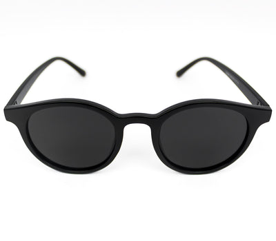 Lentes de sol negros oscuros redondos Black Boston - Blinders Online Store