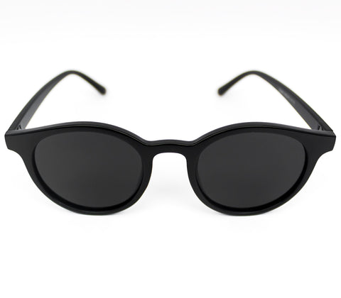 Lentes de sol negros oscuros redondos Black Boston - Blinders Online Store