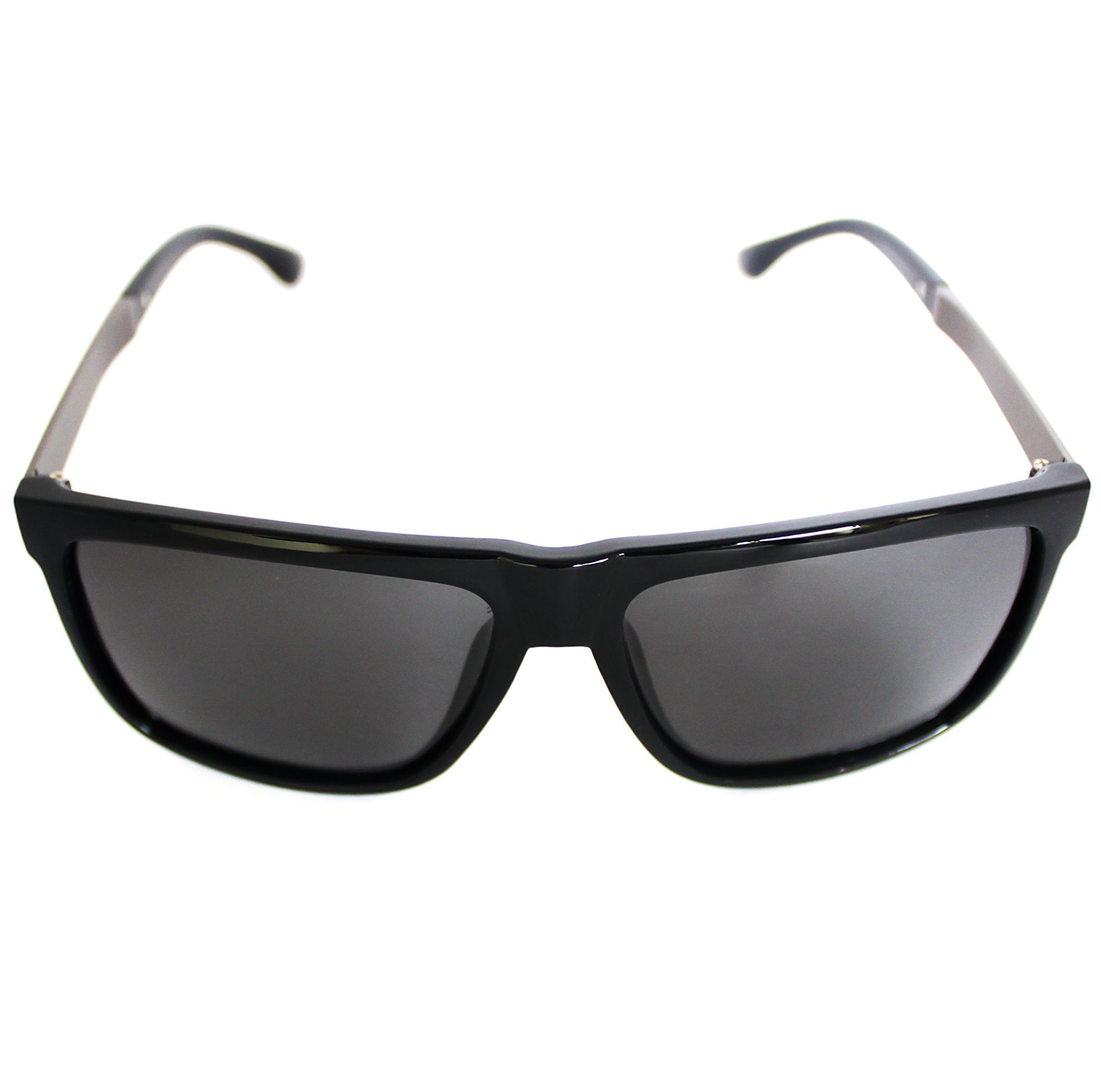 Lentes de sol rectangulares clásicos unisex negros Black Walker - Blinders Online Store