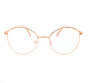 Lentes Blue blocking redondos rosados metálicos Rose Ford - Blinders Online Store