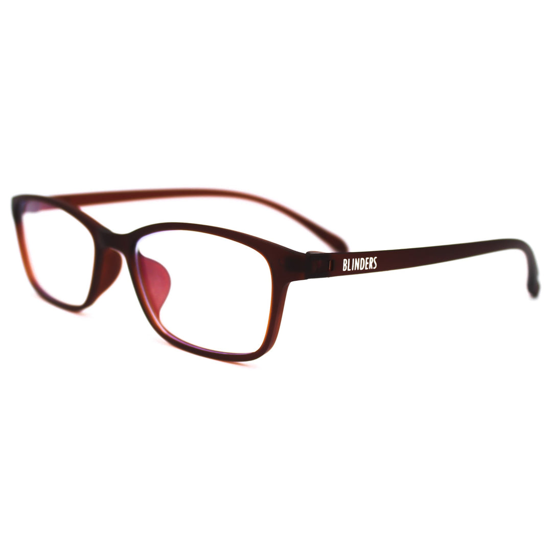 Lentes Blue Blocking marrones oscuros Dark Brown Toulouse - Blinders Online Store