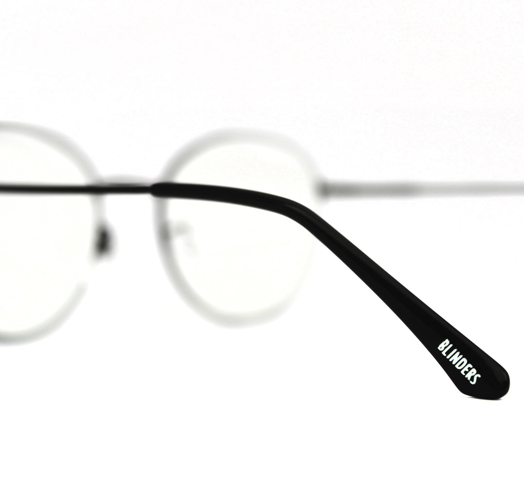 Lentes Blue blocking redondos metálicos Black Ford - Blinders Online Store