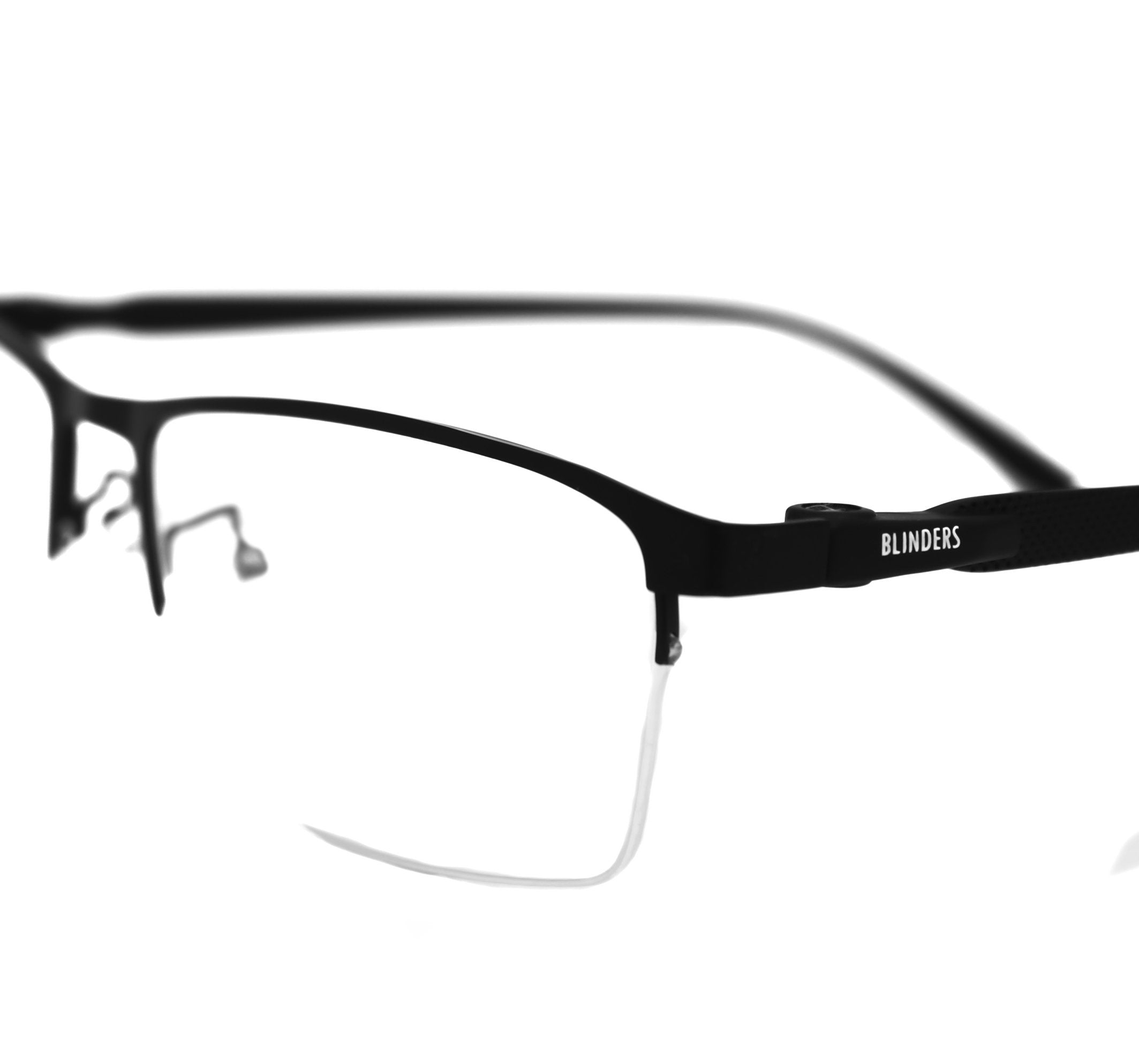 Lentes blue blocking rectangulares negros Black Buffett - Blinders Online Store