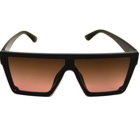 Lentes de sol cuadrados marrones oscuros grandes Dark Wine Nuke - Blinders Online Store