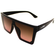 Lentes de sol cuadrados marrones oscuros grandes Dark Wine Nuke - Blinders Online Store