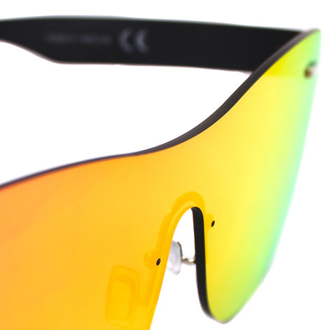 Lentes de sol ovalados grandes naranjas Sunset Beat - Blinders Online Store