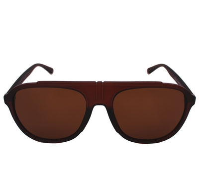Lentes de sol ovalados unisex marrones grandes Brown Diamond - Blinders Online Store