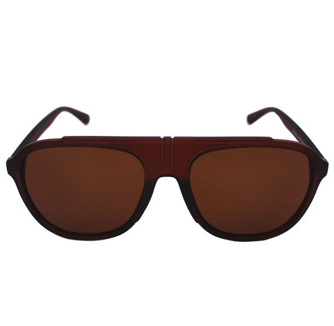 Lentes de sol ovalados unisex marrones grandes Brown Diamond - Blinders Online Store